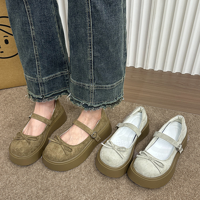 Women'S Fashion Petite - Modieuze, lichtgewicht, retro Franse stijl dikkezool