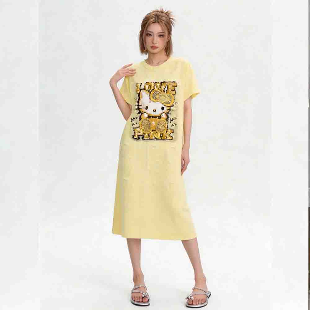 Women'S Fashion Pajamas - Hello Kitty damespyjama schattig Kawaii cartoon