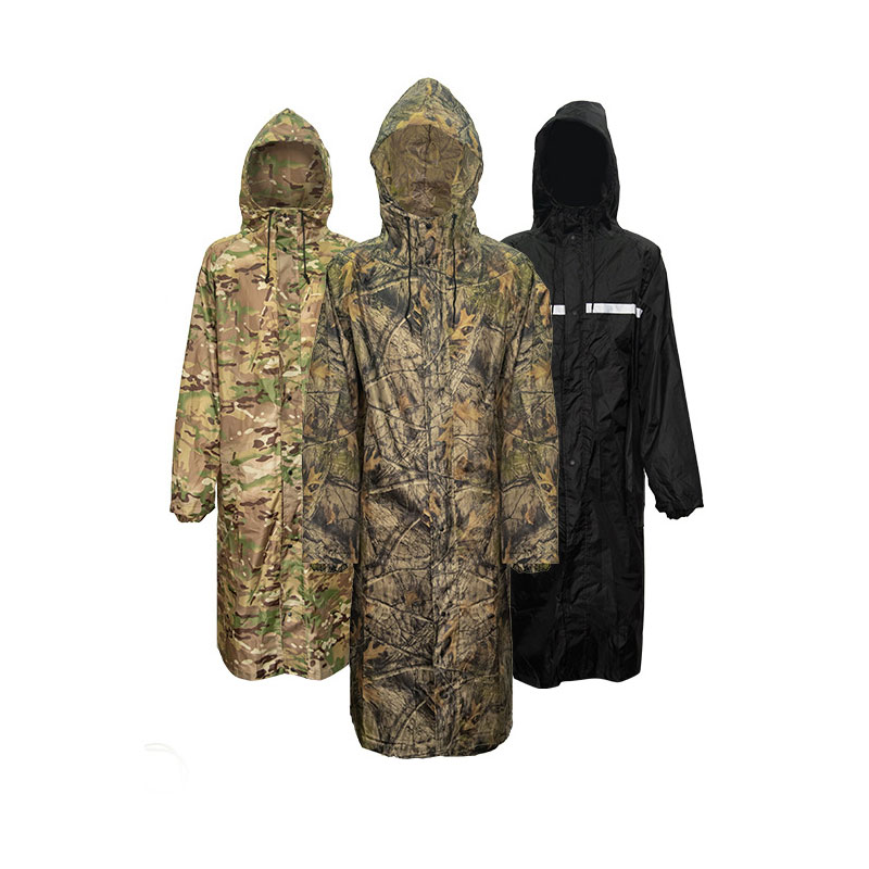 Women'S Fashion Rain Jacket - Camouflage Lange Regenjas Voor Mannen Tactiek