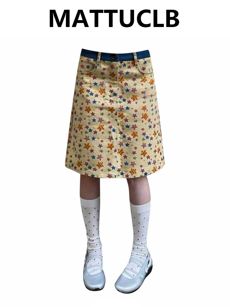 A-Line Skirt Midi - Zomer Vrouwen Midi Rokken Denim Rokken