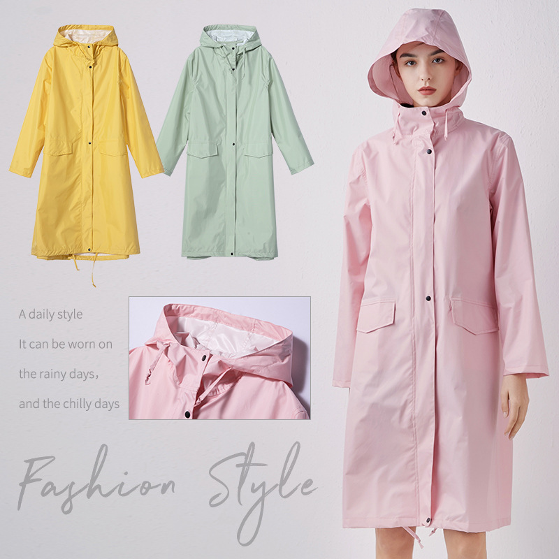 Women'S Fashion Rain Jacket - Nieuwe Mode Vrouwen Lichtgewicht Ademende Regenjas