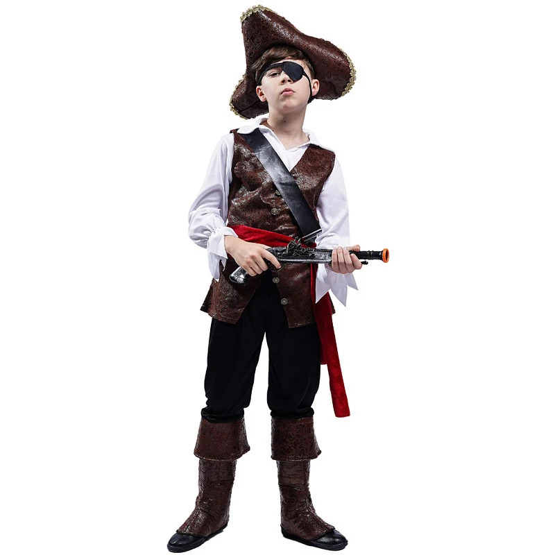 Knitted Vest Women - Halloween-kostuum Jongens Piraat Cosplay Piratenkapitein Jack