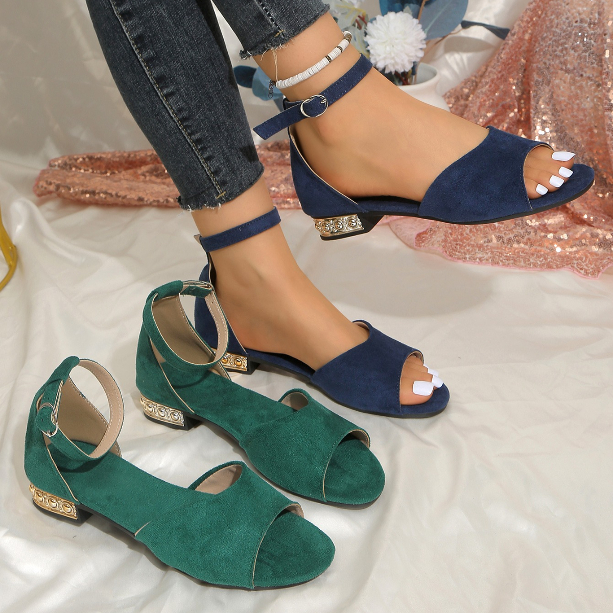 Women'S Fashion Spring Summer 2026 - Zomer 2026 Nieuwe Dames Sandalen Ronde