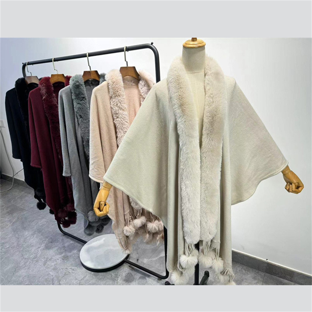 Women'S Fashion Long Coat - Winter Faux Konijn Bont Bal Mantel