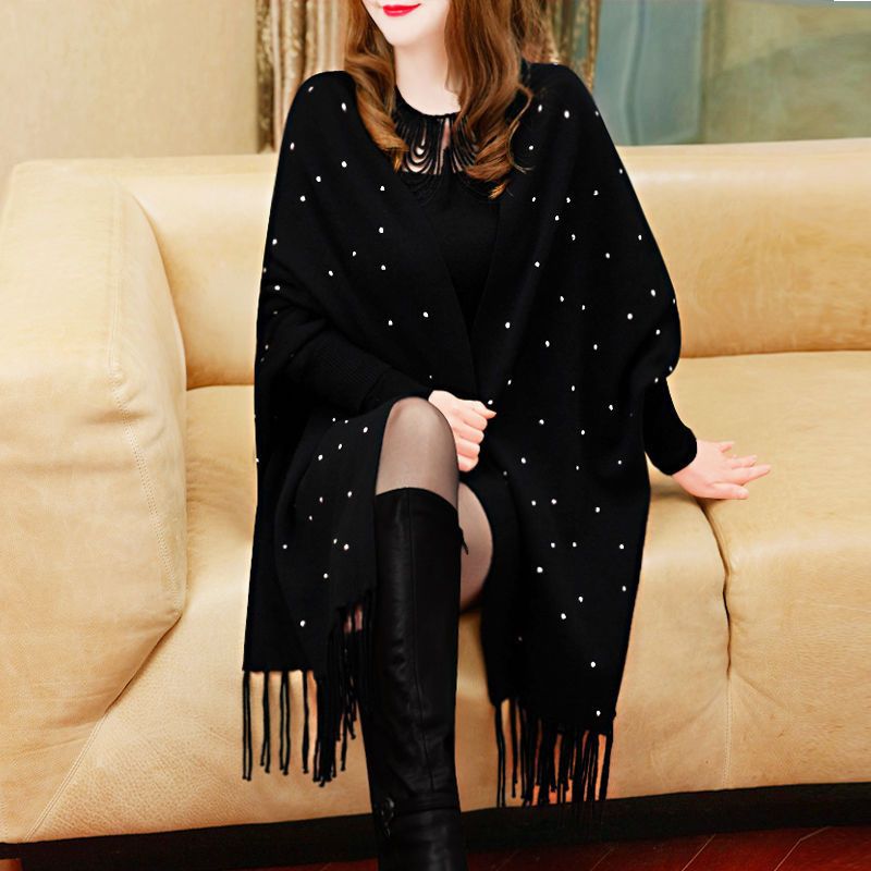 Women'S Fashion Long Coat - 4 kleuren Soild Mantel Oversize Kralen