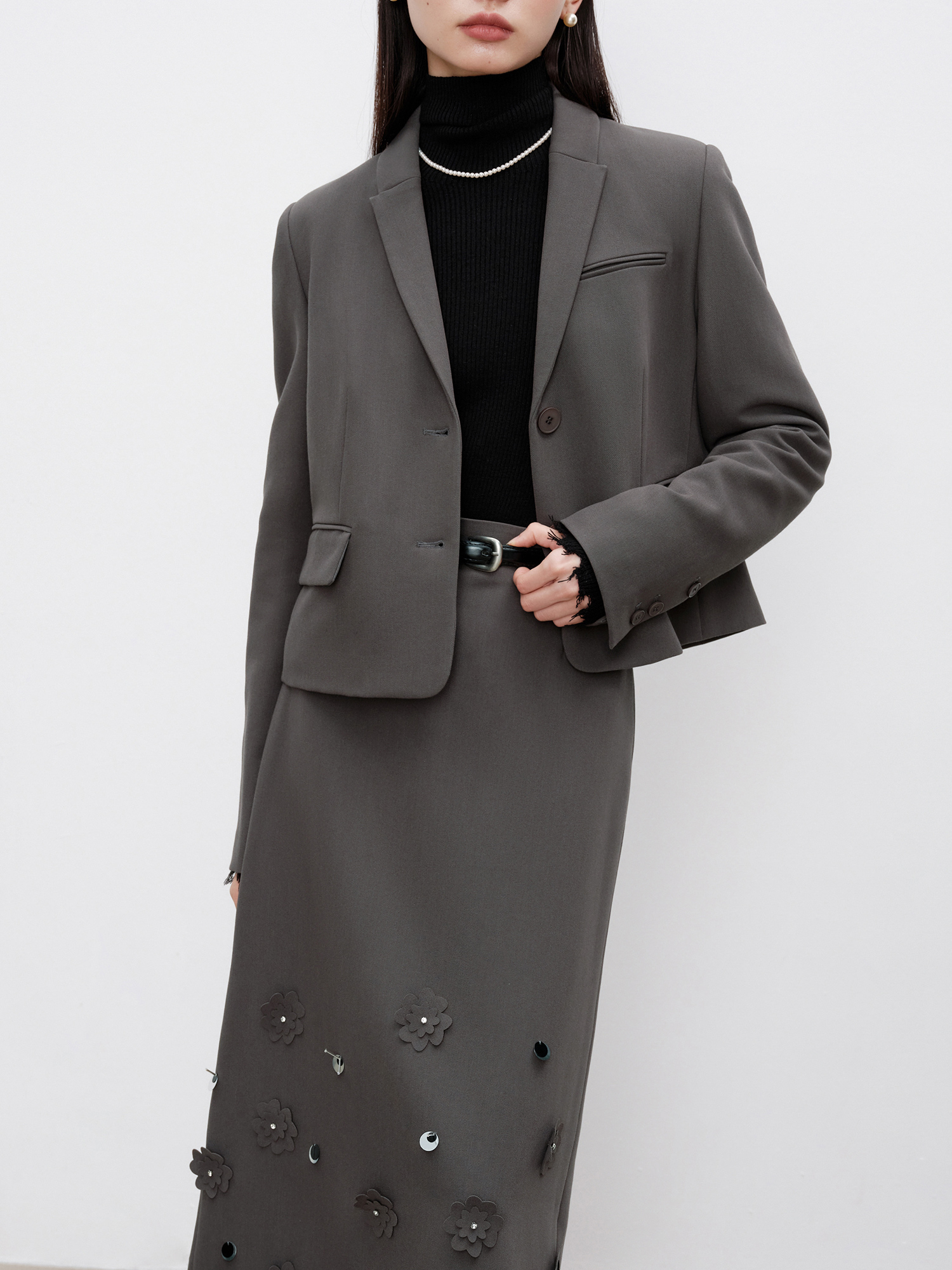 Women'S Fashion Petite - Ziqiao Petite Size High-End Mouwloze Jurk