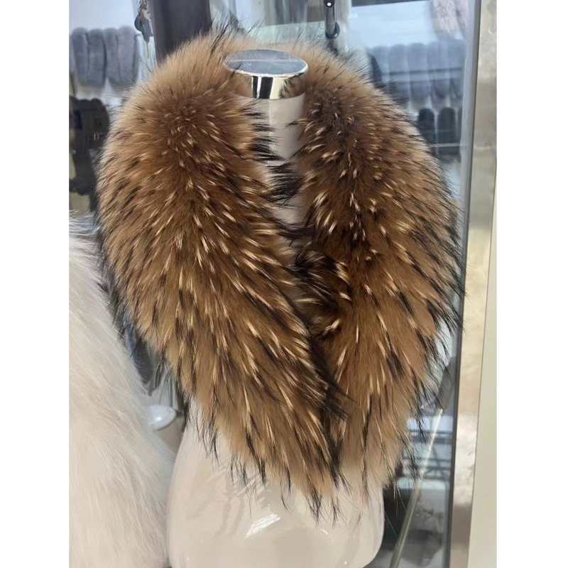 Women'S Fashion Long Coat - Wasbeer Bontkraag Vrouwelijke Winter Bontkraag Jasje
