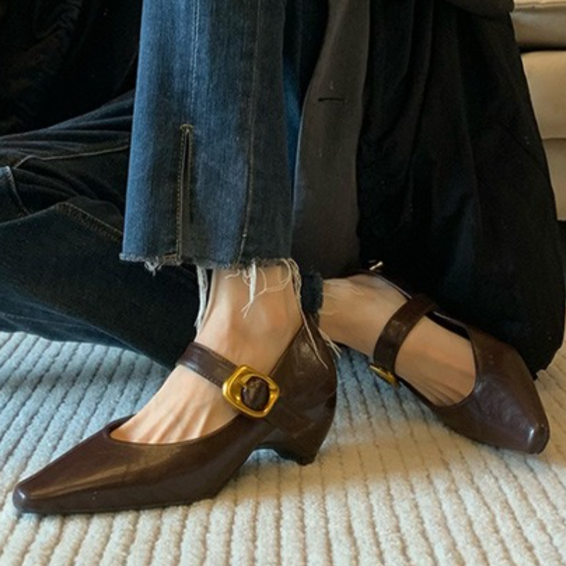 Women'S Fashion For 2025 - Puntschoen Vrouwen Hakken Ondiepe Mode Loafers