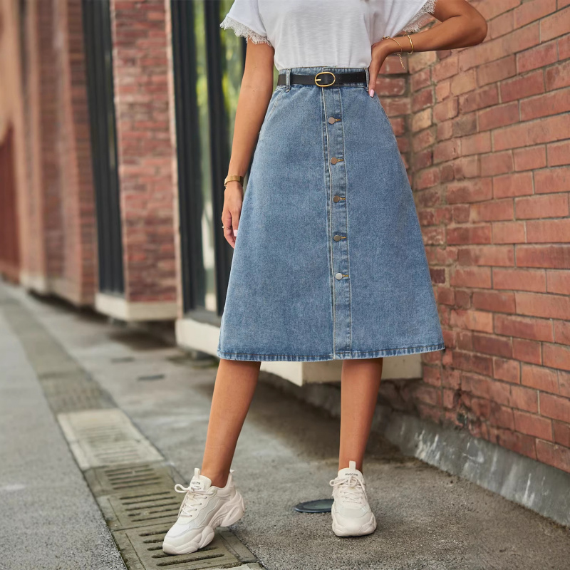 Veelzijdige afslankende gewass - A-Line Skirt Midi recensie en prijs