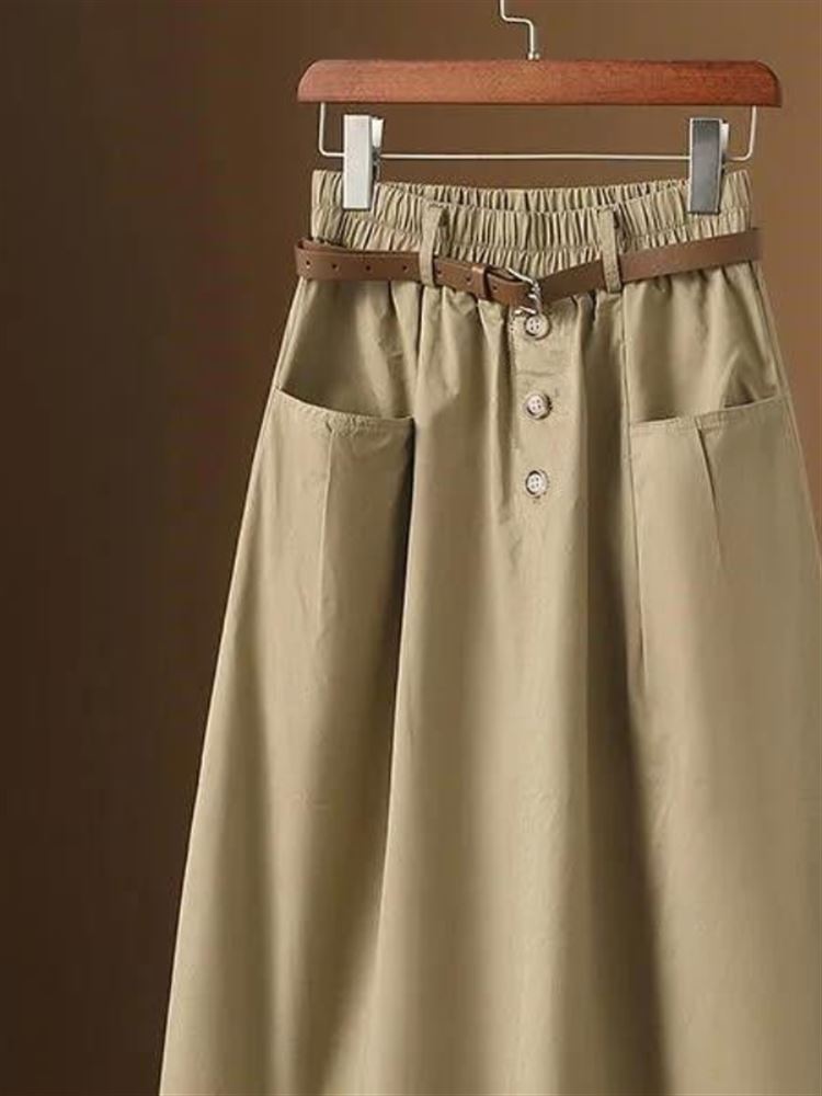 Modieuze casual midi-rok met d - A-Line Skirt Midi recensie en prijs