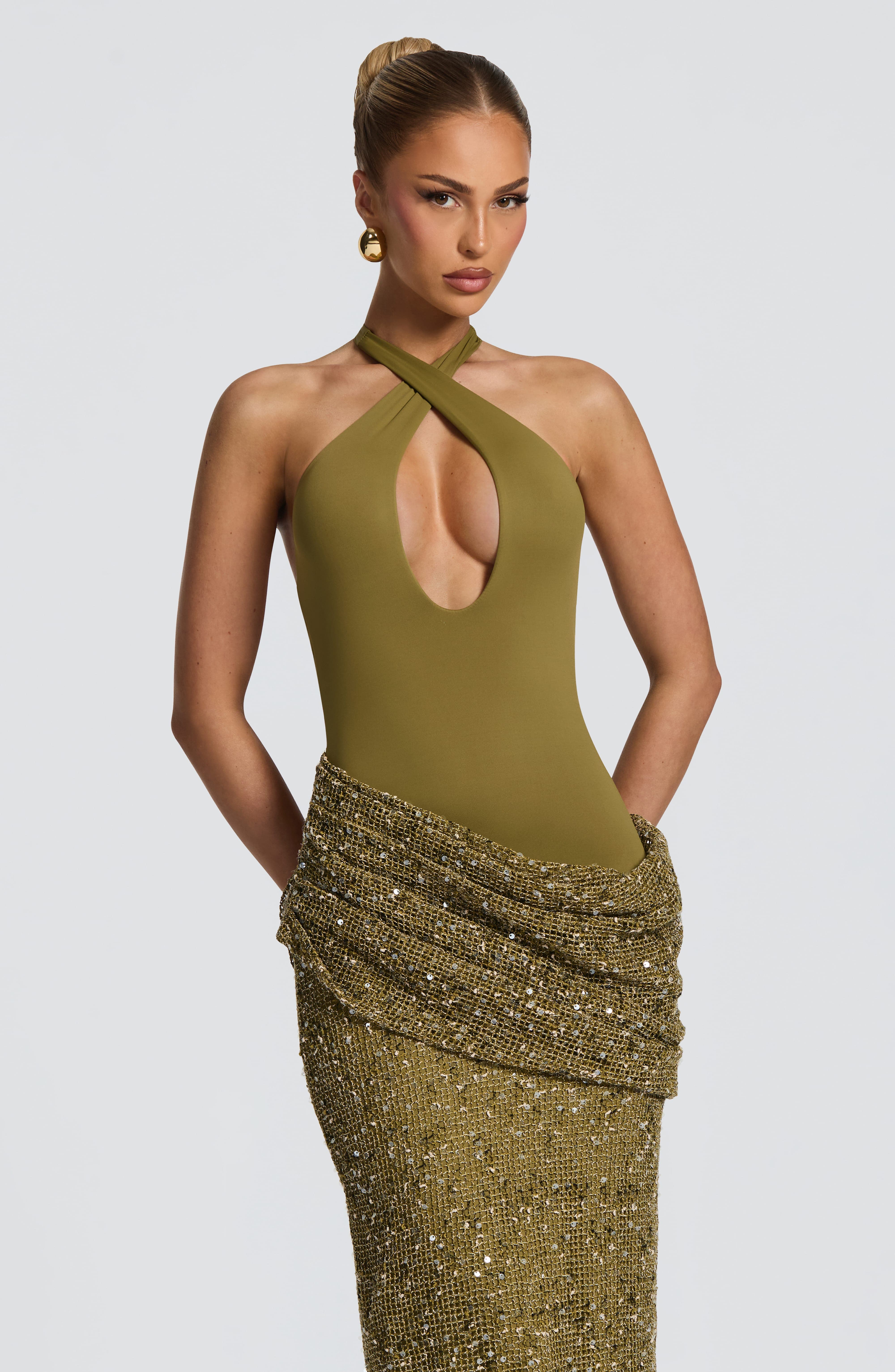Halternek Pailletten Zeemeermi - Bodycon Dress Women recensie en prijs