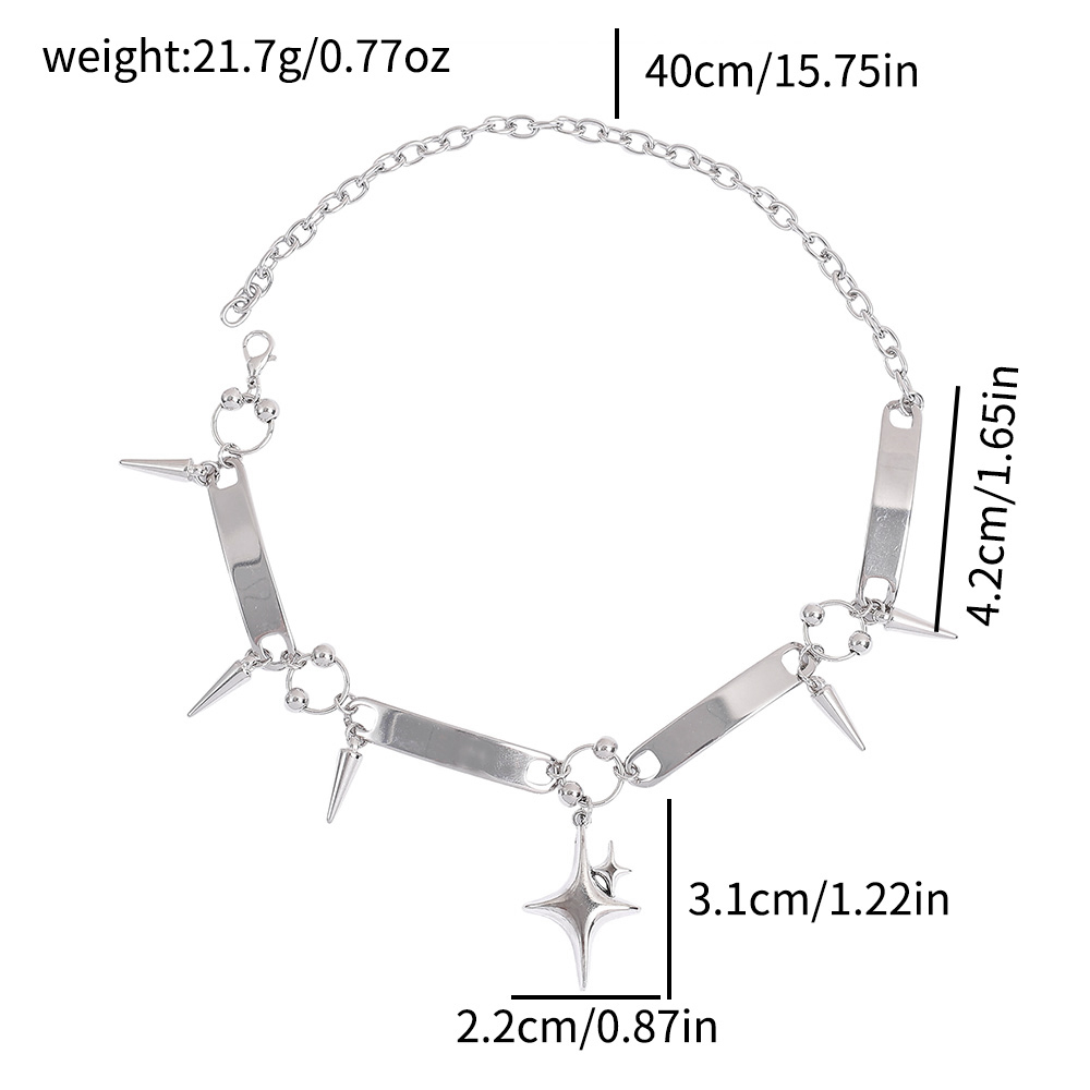 Punk Star Riveted Choker, Rock - Women Fashion Necklace recensie en prijs