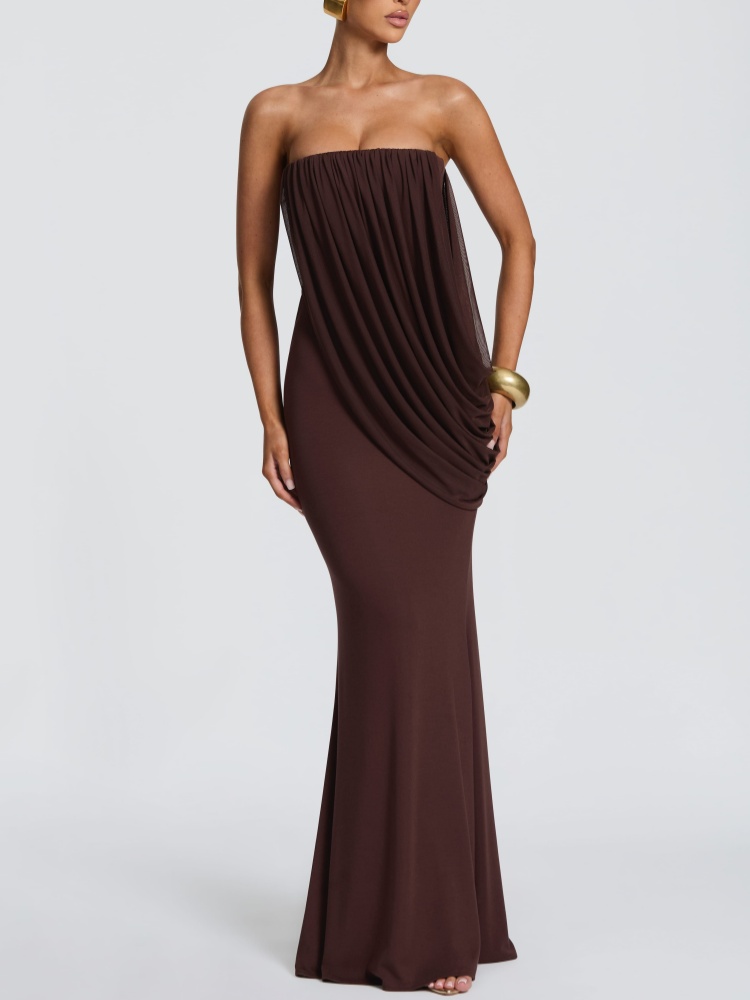 Strapless gedrapeerde zeemeerm - Bodycon Dress Women recensie en prijs