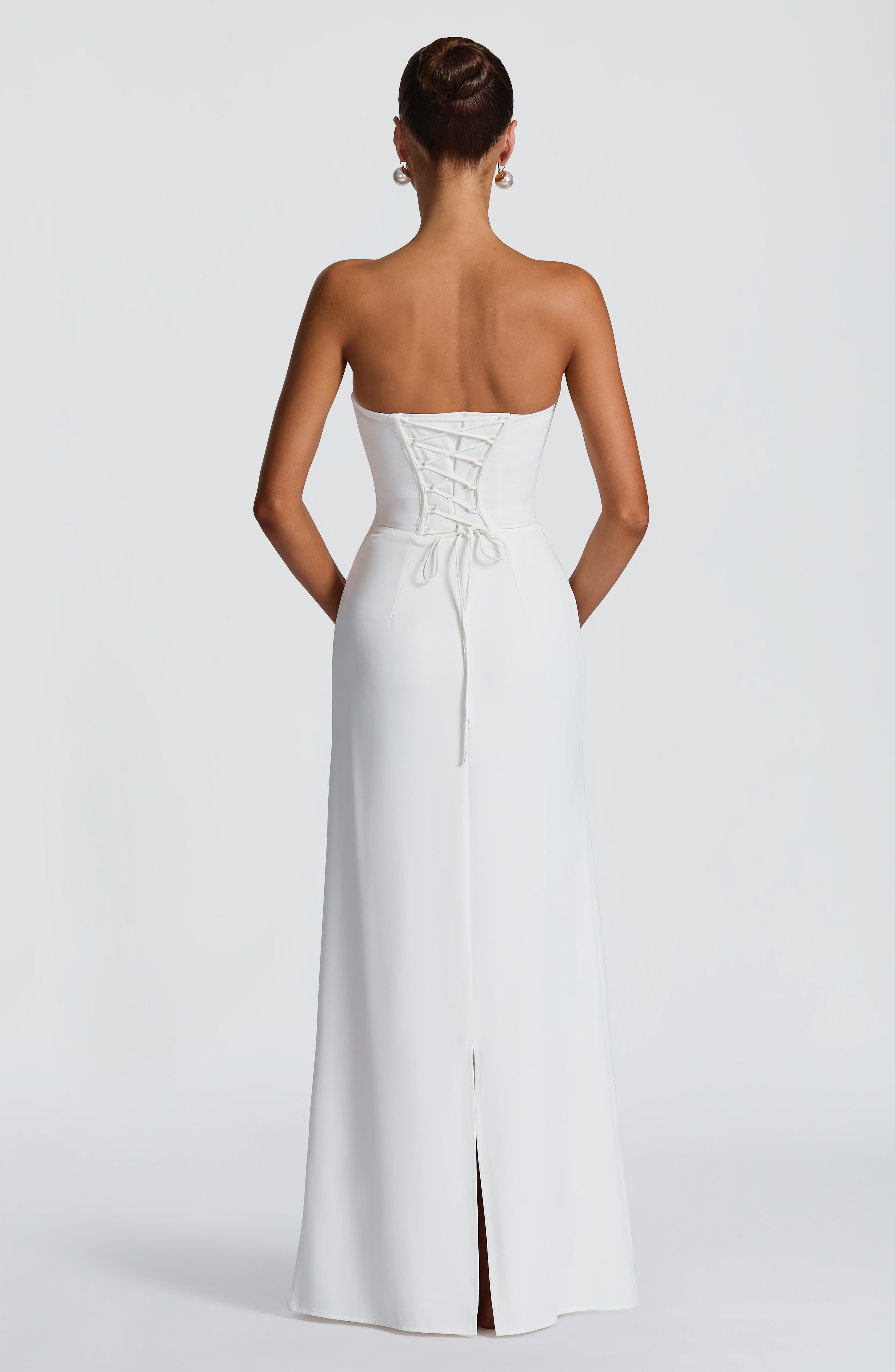 Witte strapless maxi-jurk dame - Bodycon Dress Women recensie en prijs