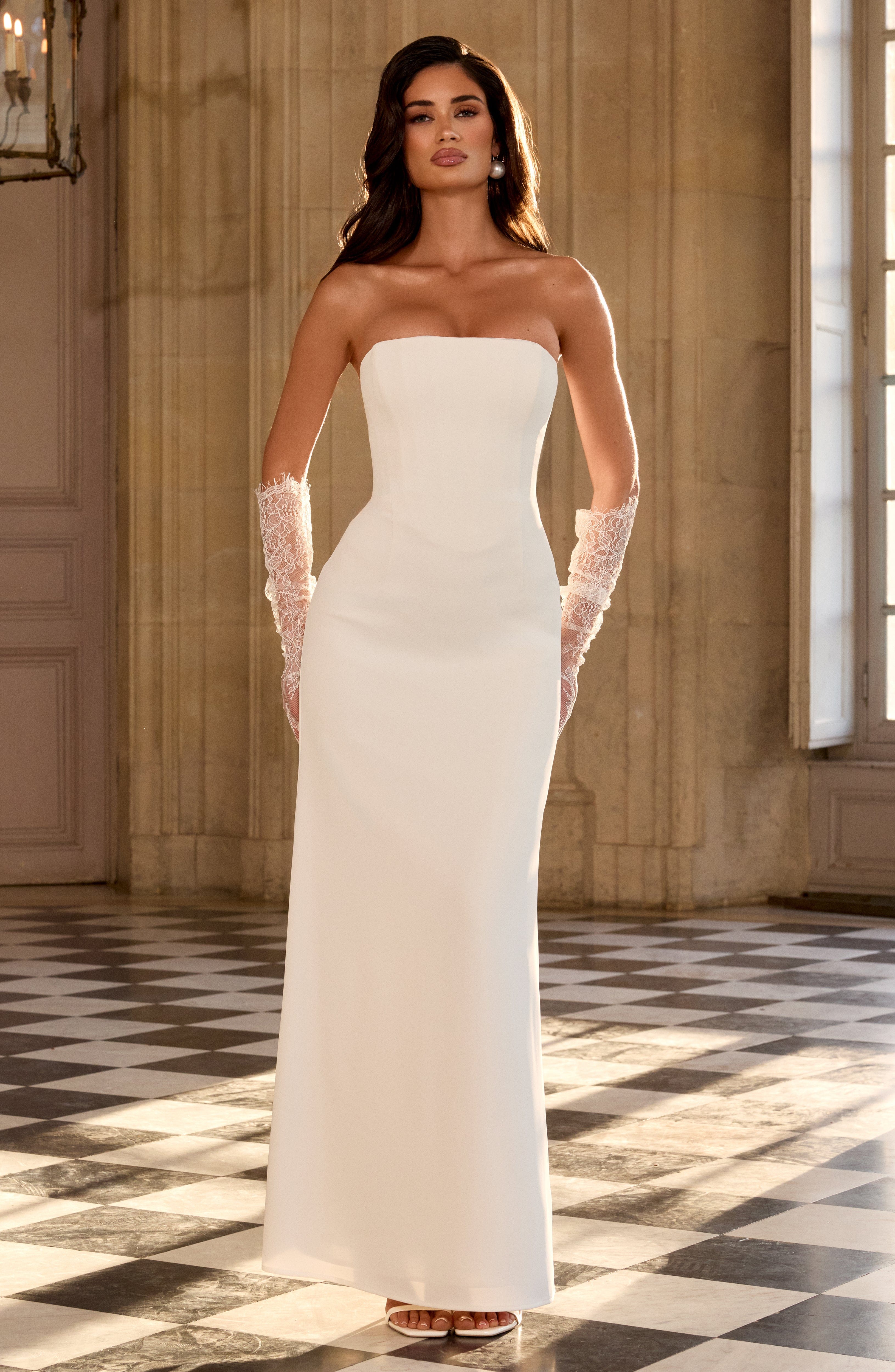 Witte strapless maxi-jurk dame - Bodycon Dress Women recensie en prijs