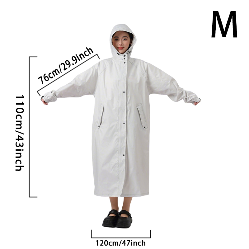 Lange regenjas met capuchon vo - Women'S Fashion Rain Jacket recensie en prijs