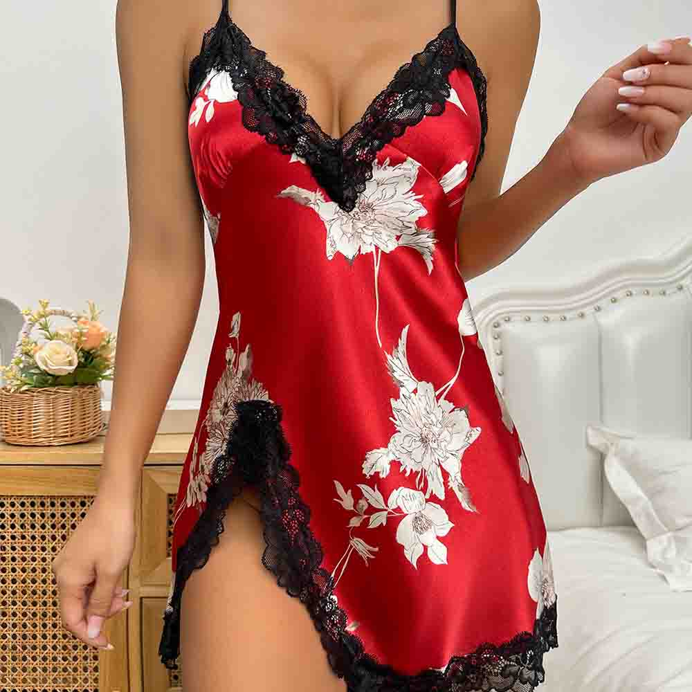 Nieuwe ijszijde slaaprok dunne - Women'S Fashion Pajamas recensie en prijs