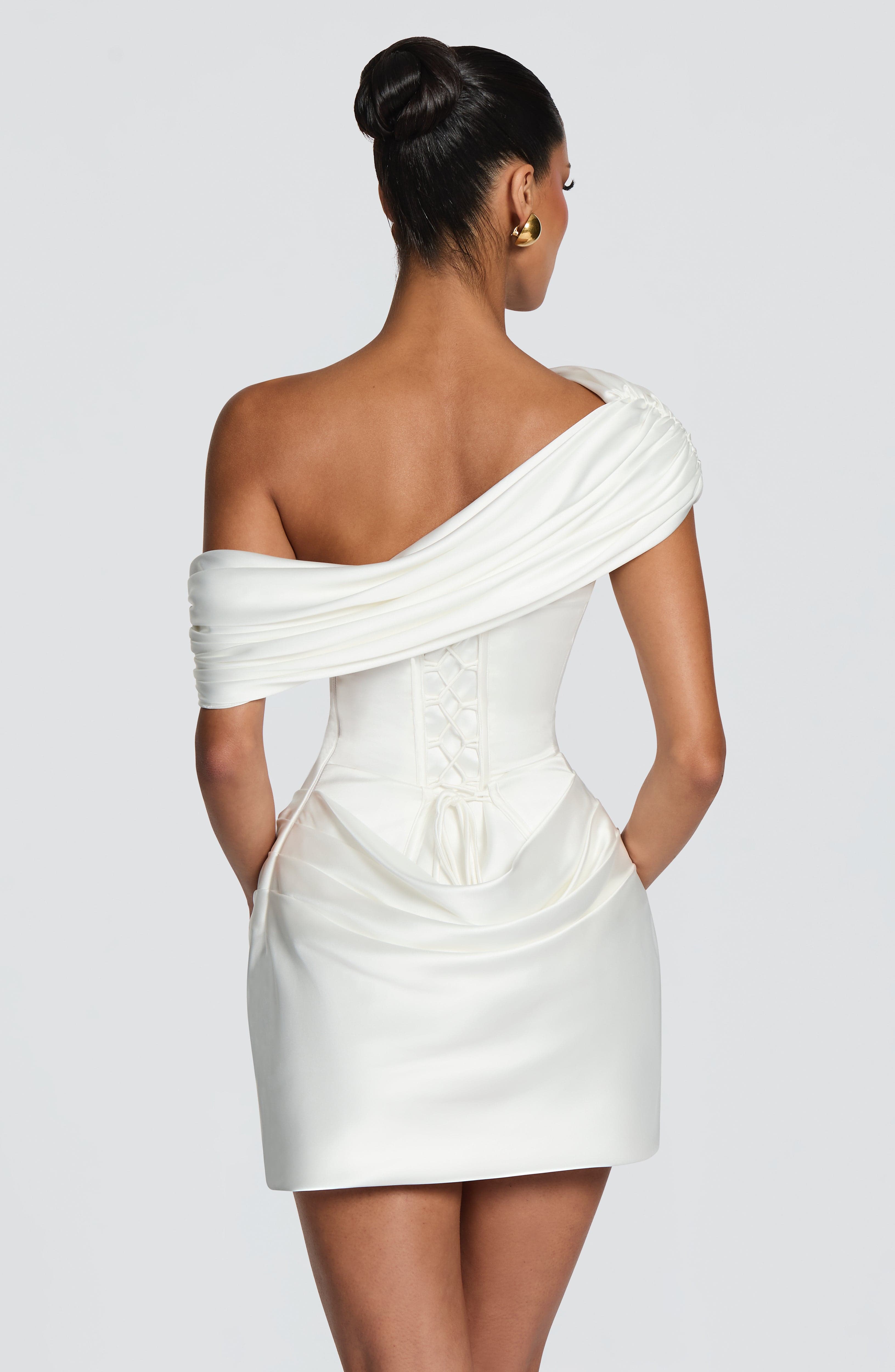 2 stijlen witte satijnen mini- - Bodycon Dress Women recensie en prijs