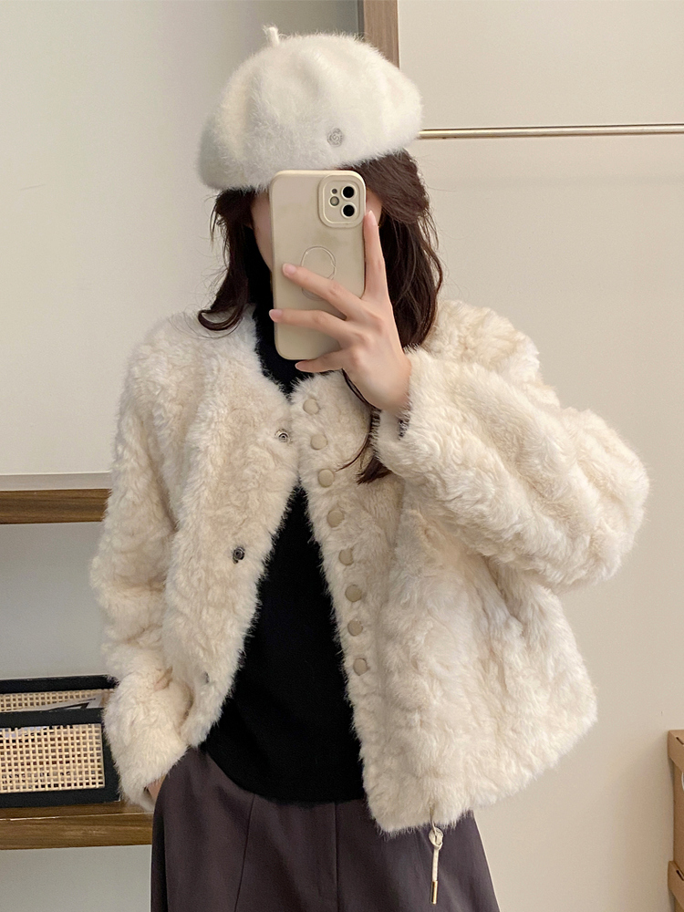Kort lamsleren jasje voor klei - Women'S Fashion Petite recensie en prijs