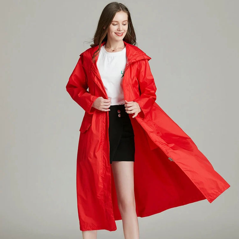 Vrouwen Lichtgewicht Rood Zwar - Women'S Fashion Rain Jacket recensie en prijs