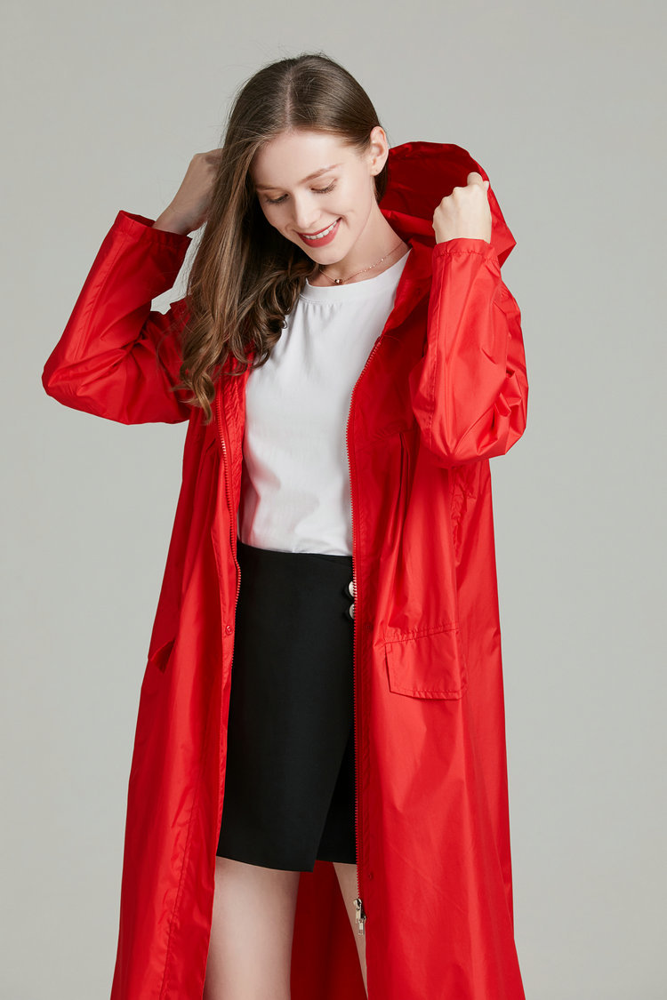 Vrouwen Lichtgewicht Rood Zwar - Women'S Fashion Rain Jacket recensie en prijs