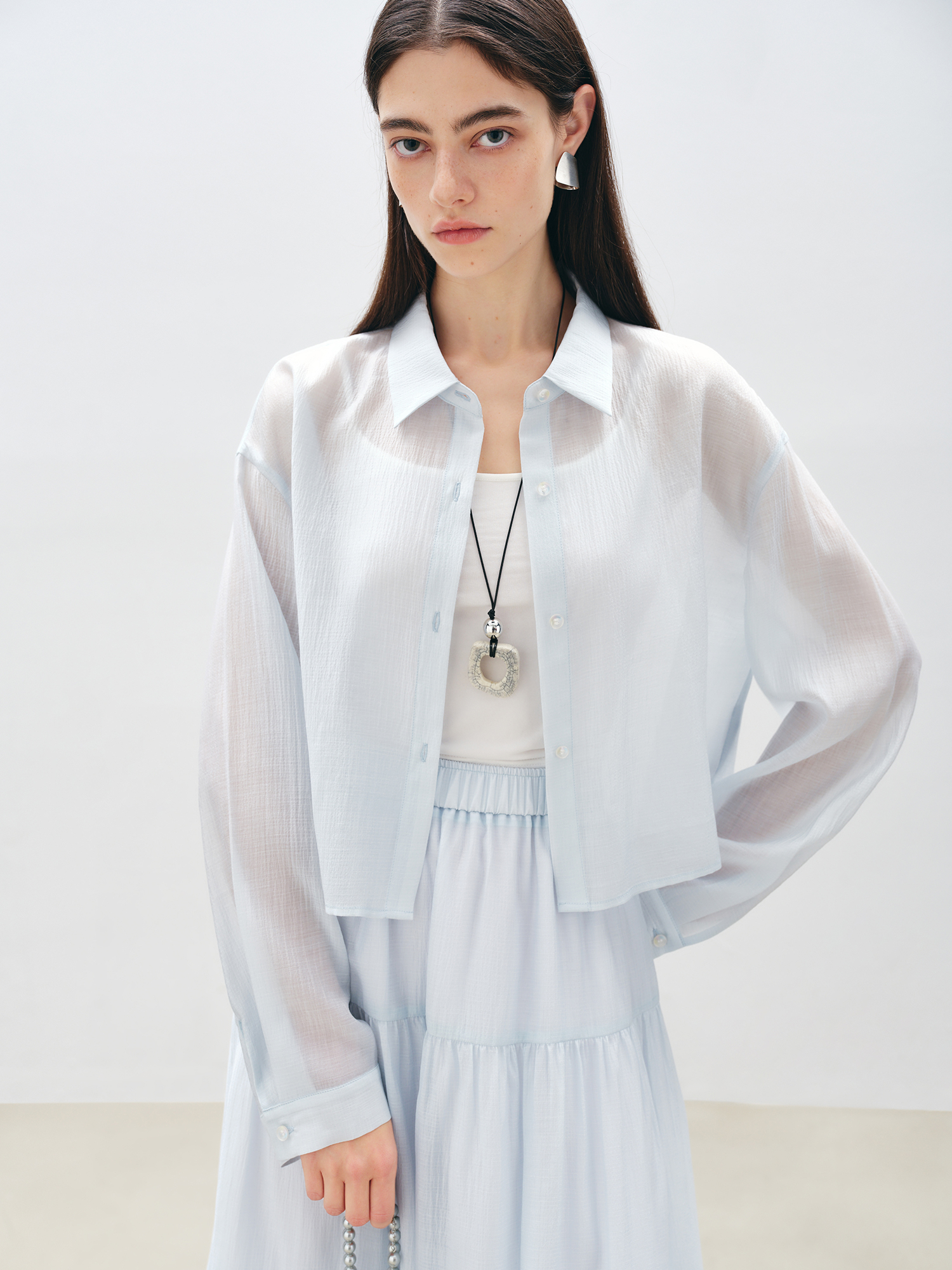 Ziqiao Klein blauw shirt Witte - Women'S Fashion Petite recensie en prijs