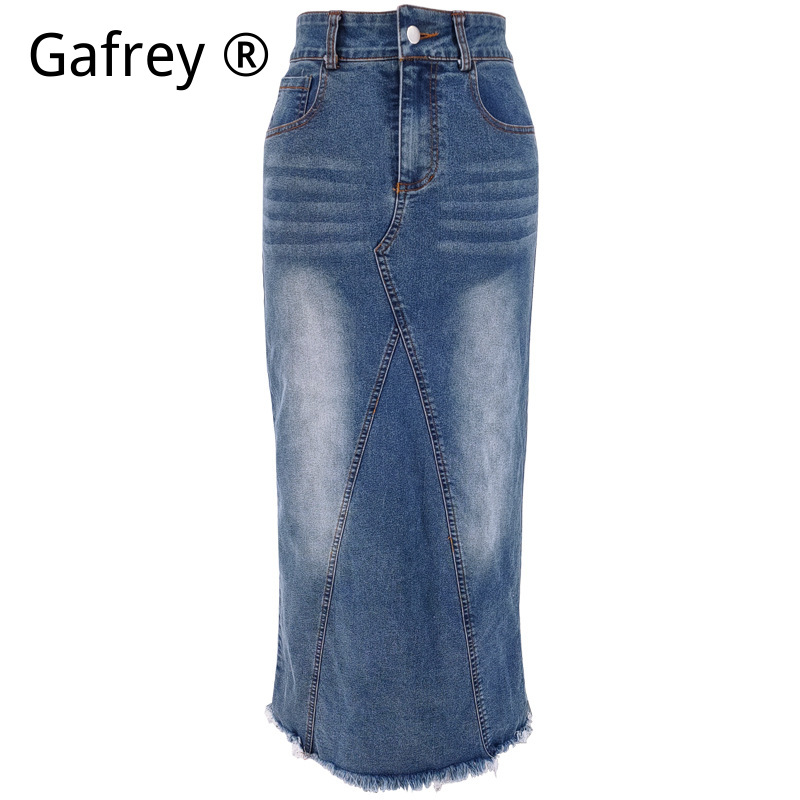 Dames Denim Midi Rok Hoge Tail - A-Line Skirt Midi recensie en prijs