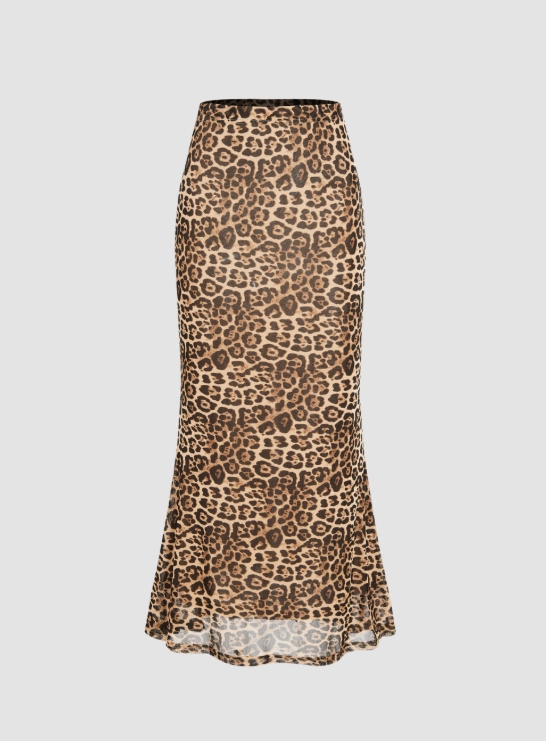 Maxirok met luipaardprint, hog - A-Line Skirt Midi recensie en prijs
