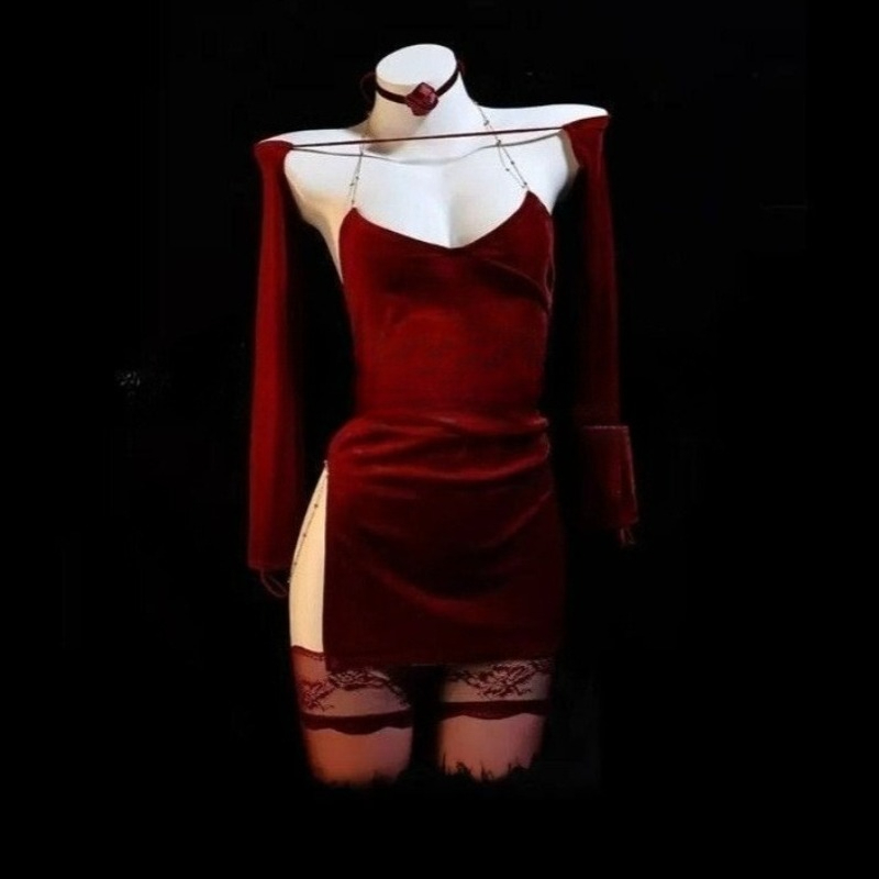Sexy roze rode jurk dames fluw - Bodycon Dress Women recensie en prijs