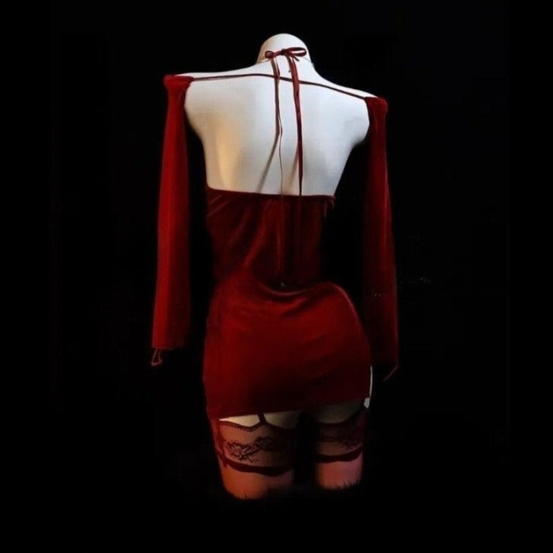 Sexy roze rode jurk dames fluw - Bodycon Dress Women recensie en prijs