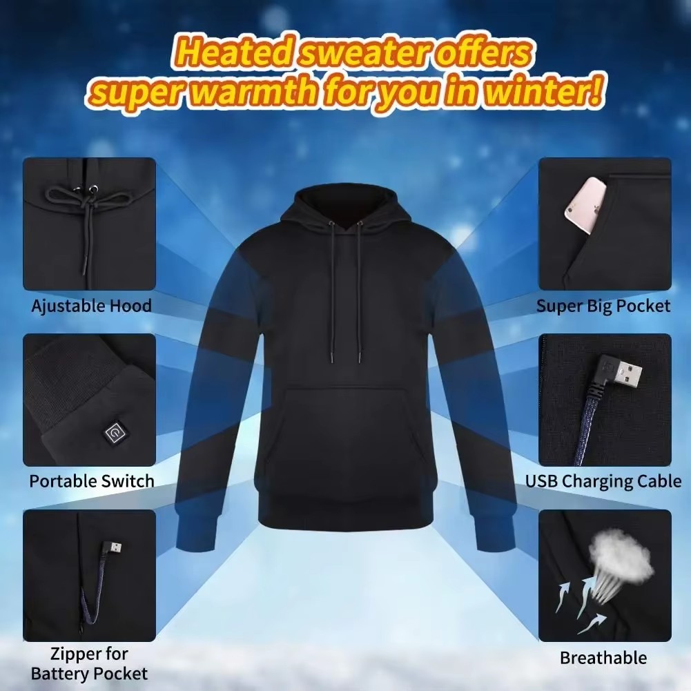 Vrouwen USB Verwarming Hoodies - Women'S Fashion Long Coat recensie en prijs