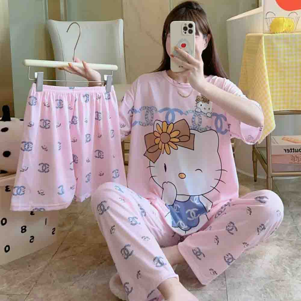 Hello Kitty Dames Nieuwe 3-del - Women'S Fashion Pajamas recensie en prijs