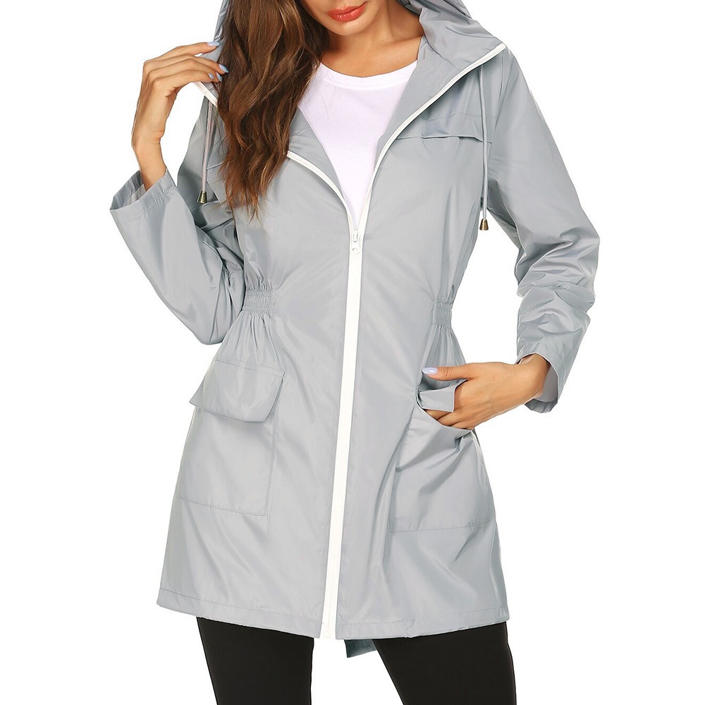 Vrouwen Mode Alle Seizoenen Ou - Women'S Fashion Rain Jacket recensie en prijs