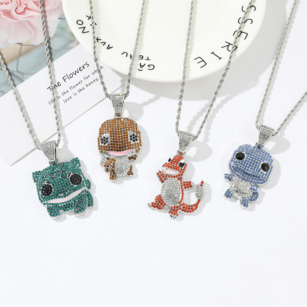 Diamanten bezaaide Squirtle ke - Women Fashion Necklace recensie en prijs