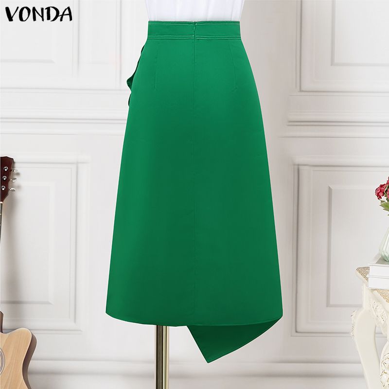 VONDA Plus Size 5XL Elegante V - A-Line Skirt Midi recensie en prijs