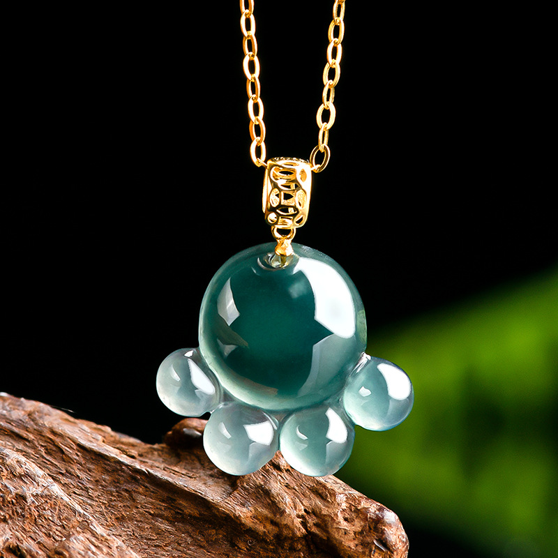 Natuurlijke echte smaragd blau - Women Fashion Necklace recensie en prijs