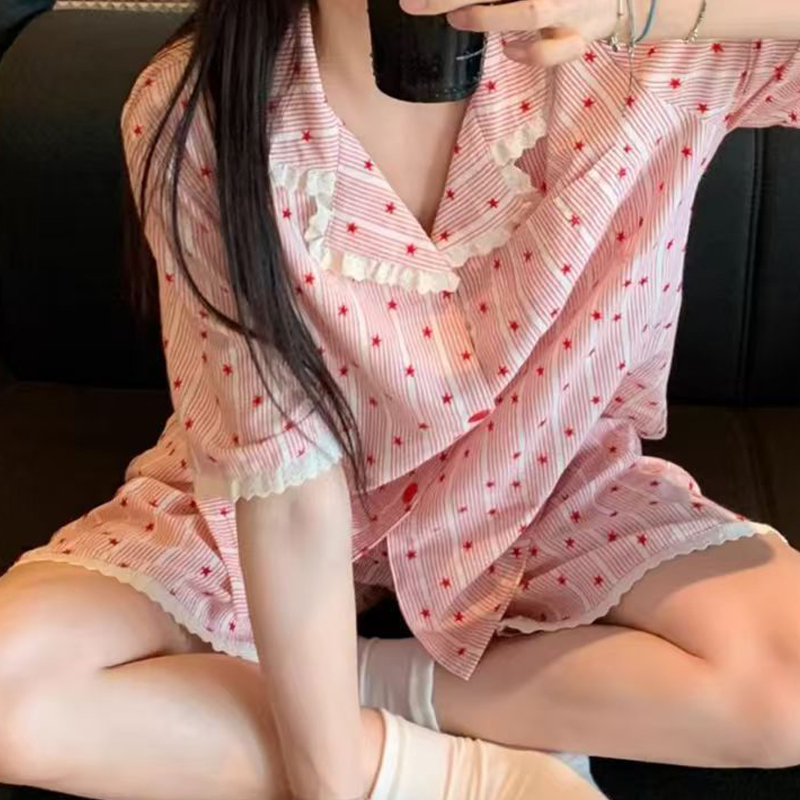 Y2K Mode Roze Gestreepte Pyjam - Women'S Fashion Pajamas recensie en prijs