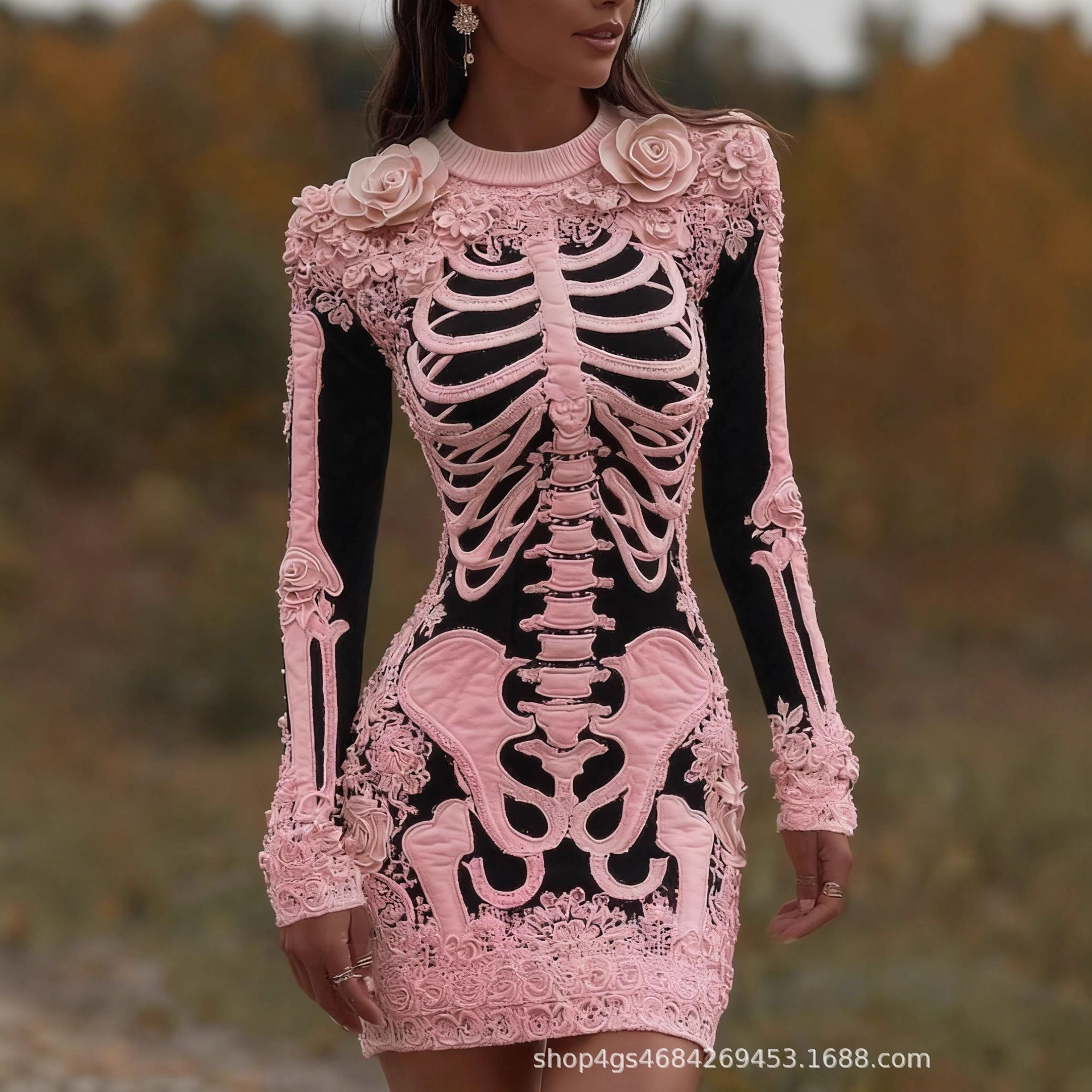 Spookachtige gotische trui met - Bodycon Dress Women recensie en prijs