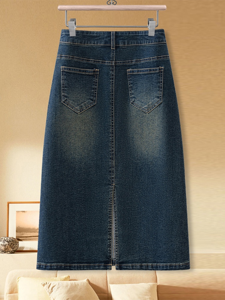 Retro denim A-lijn midi rok ho - A-Line Skirt Midi recensie en prijs