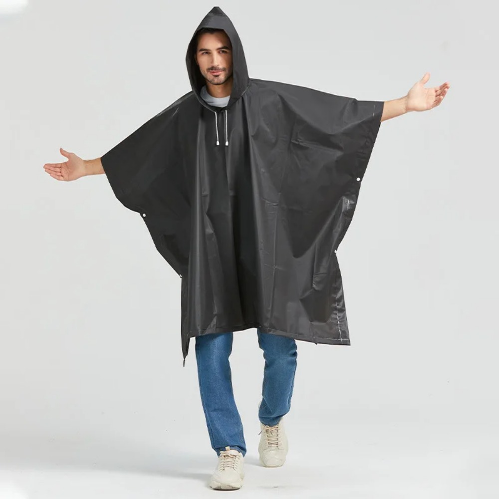 Zwarte mode volwassen waterdic - Women'S Fashion Rain Jacket recensie en prijs